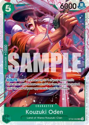 Kouzuki Oden ST32-002 Standard · Foil One Piece card