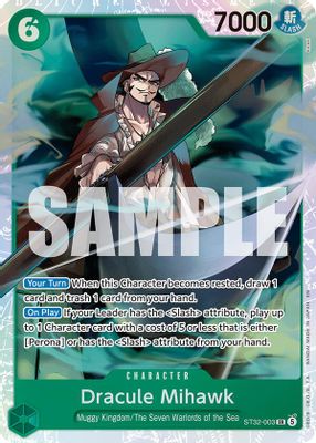 Dracule Mihawk ST32-003 Standard · Foil One Piece card