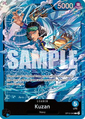 Kuzan OP12-040 Standard · Foil One Piece card