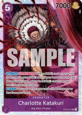 Charlotte Katakuri ST34-001 Standard · Foil One Piece card