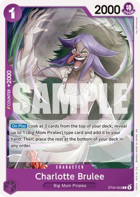 Charlotte Brulee ST34-003 Standard · Normal One Piece card