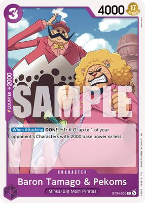 Baron Tamago & Pekoms ST34-005 Standard · Normal One Piece card