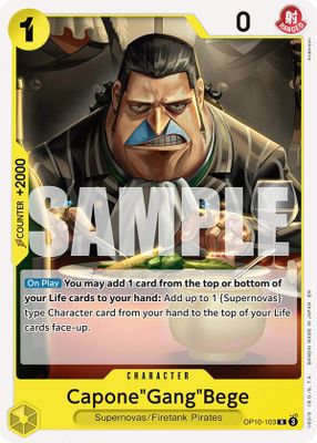 Capone"Gang"Bege OP10-103 Standard · Normal One Piece card