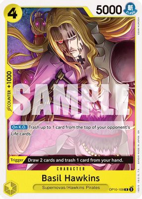 Basil Hawkins OP10-109 Standard · Normal One Piece card