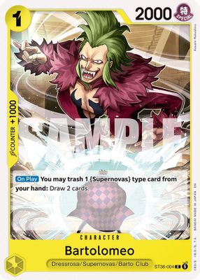 Bartolomeo ST36-004 Standard · Normal One Piece card