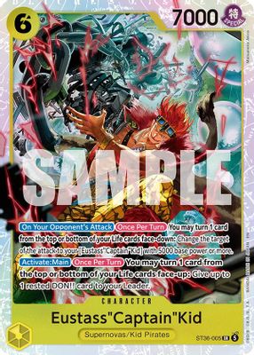 Eustass"Captain"Kid ST36-005 Standard · Foil One Piece card