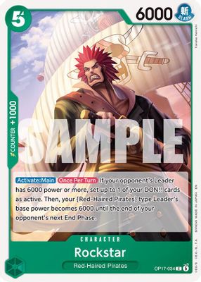 Rockstar OP17-034 card