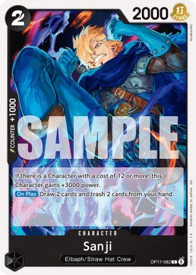 Sanji OP17-082 card