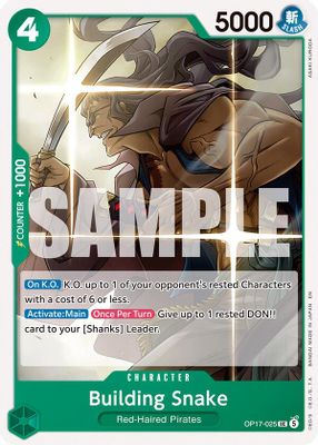 Building Snake OP17-025 card