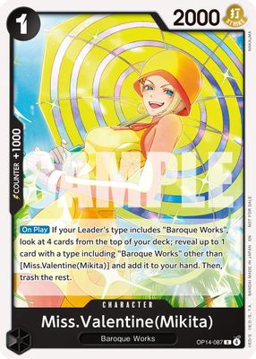 Miss.Valentine OP14-087 card