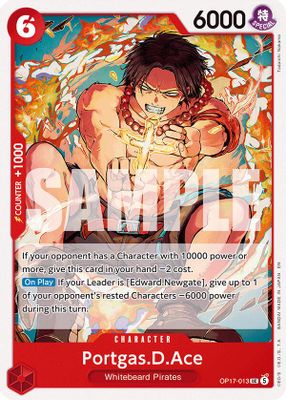 Portgas.D.Ace OP17-013 card