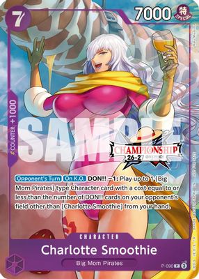 Charlotte Smoothie P-090 card