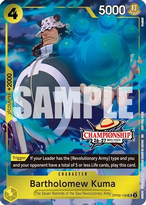 Bartholomew Kuma OP09-108 card