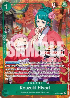 Kouzuki Hiyori OP12-028 card