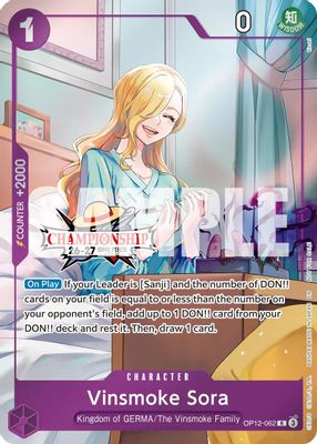 Vinsmoke Sora OP12-062 card