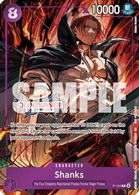 Shanks P-104 card