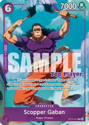 Scopper Gaban OP13-067 card