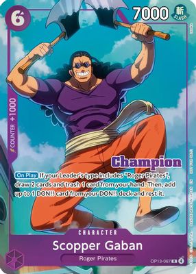 Scopper Gaban OP13-067 card