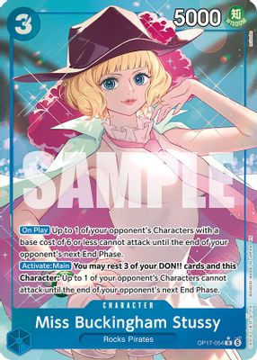 Miss Buckingham Stussy OP17-054 card