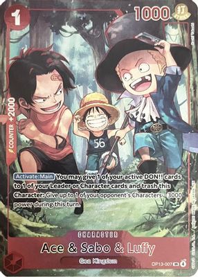 Ace & Sabo & Luffy OP13-007 card