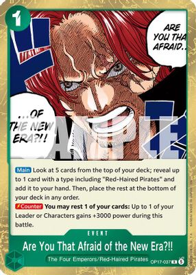 Are You That Afraid of the New Era?! OP17-037 card