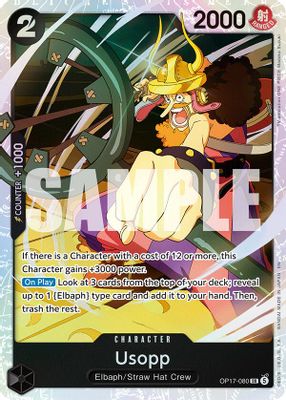 Usopp OP17-080 card