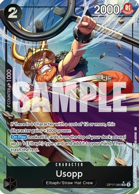 Usopp OP17-080 card