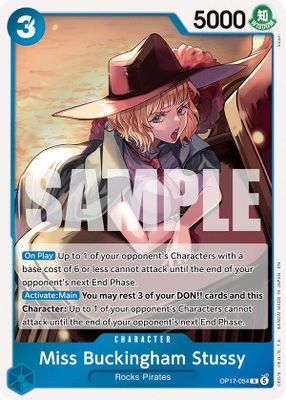 Miss Buckingham Stussy OP17-054 card