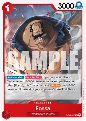 Fossa OP17-010 card