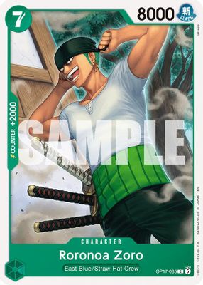 Roronoa Zoro OP17-035 card