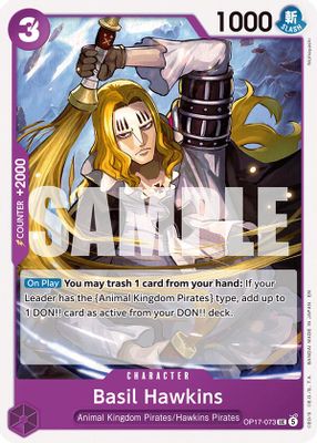 Basil Hawkins OP17-073 card