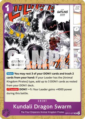 Kundali Dragon Swarm OP17-077 card