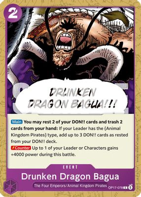Drunken Dragon Bagua OP17-078 card