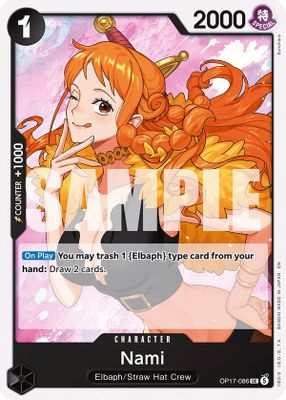 Nami OP17-086 card