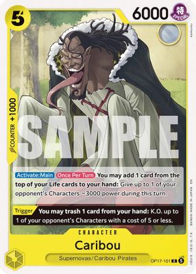 Caribou OP17-101 card