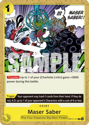 Maser Saber OP17-117 card