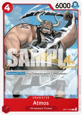 Atmos OP17-002 Standard · Normal One Piece card