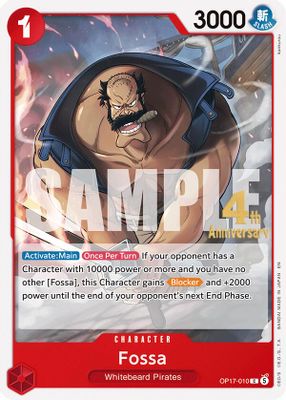 Fossa OP17-010 Standard · Normal One Piece card