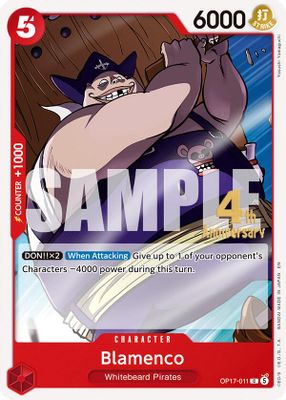 Blamenco OP17-011 Standard · Normal One Piece card