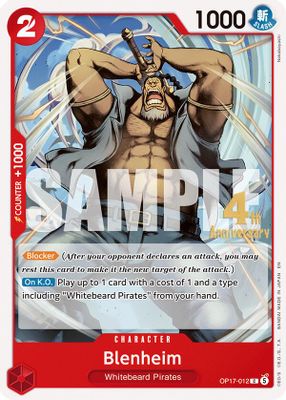 Blenheim OP17-012 Standard · Normal One Piece card