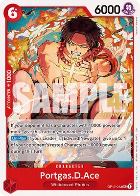 Portgas.D.Ace OP17-013 Standard · Normal One Piece card