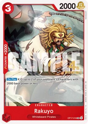 Rakuyo OP17-016 Standard · Normal One Piece card