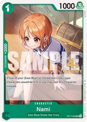 Nami OP17-023 card
