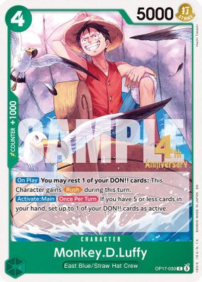 Monkey.D.Luffy OP17-030 card