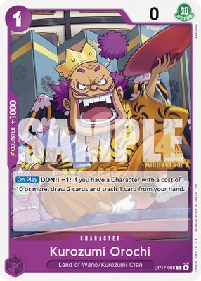 Kurozumi Orochi OP17-066 card