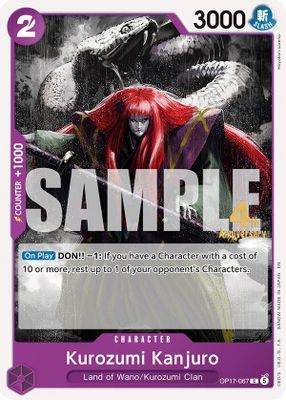 Kurozumi Kanjuro OP17-067 card