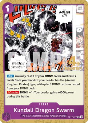 Kundali Dragon Swarm OP17-077 card