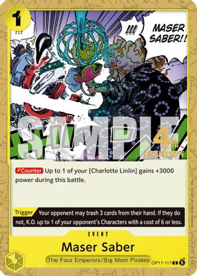 Maser Saber OP17-117 card