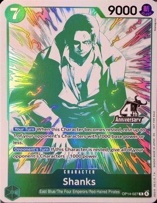 Shanks OP14-027 card