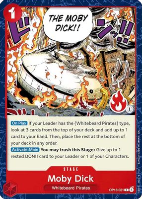 Moby Dick OP16-021 card